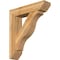 Ekena Millwork Funston Slat Rough Sawn Bracket w/ Offset Brace, Western Red Cedar, 8"W x 34"D x 38"H BKT0806X34X38FST06RWR - alternate 1
